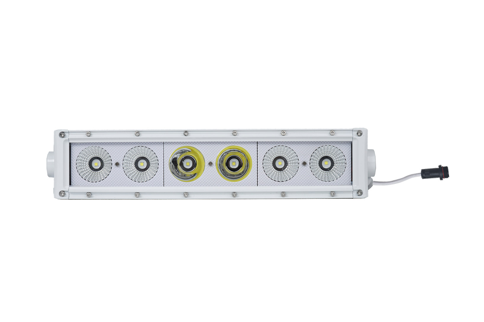 14.5 Inch LED Light Bar Marine Grade Single Row Straight Light Bar with 60-Watt 6 x 10W High Intensity OSRAM LEDs Marine Sport