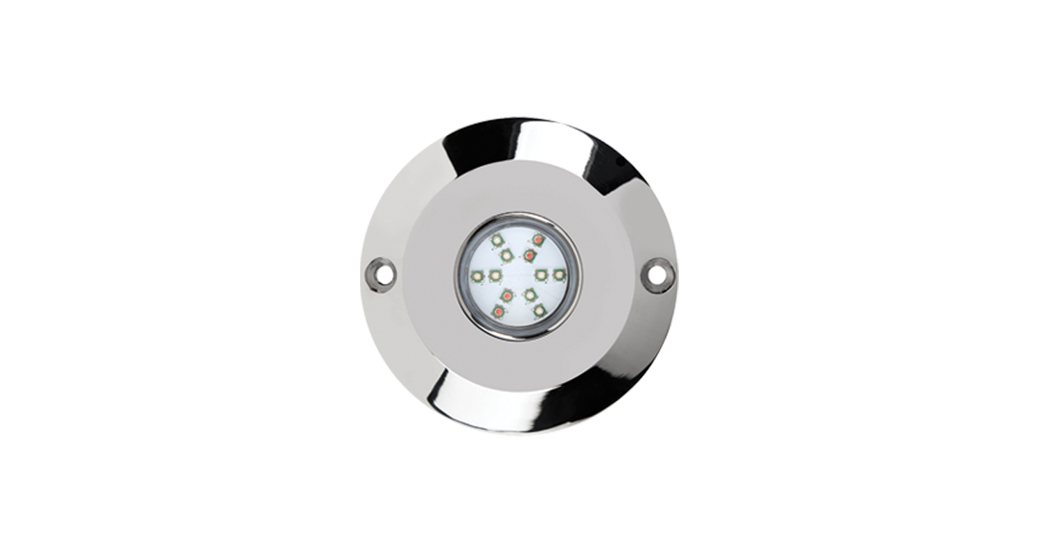 1-POD Underwater 60 Watt LED Lighting System Marine 316 Stainless Steel White HydroBLAST Marine Sport Lighting